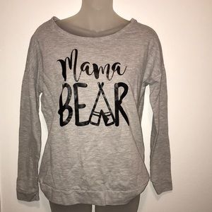 Mama Bear gray lightweight sweatshirt